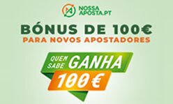 Nossa Aposta: Ganha 100€ com depósito de 10€