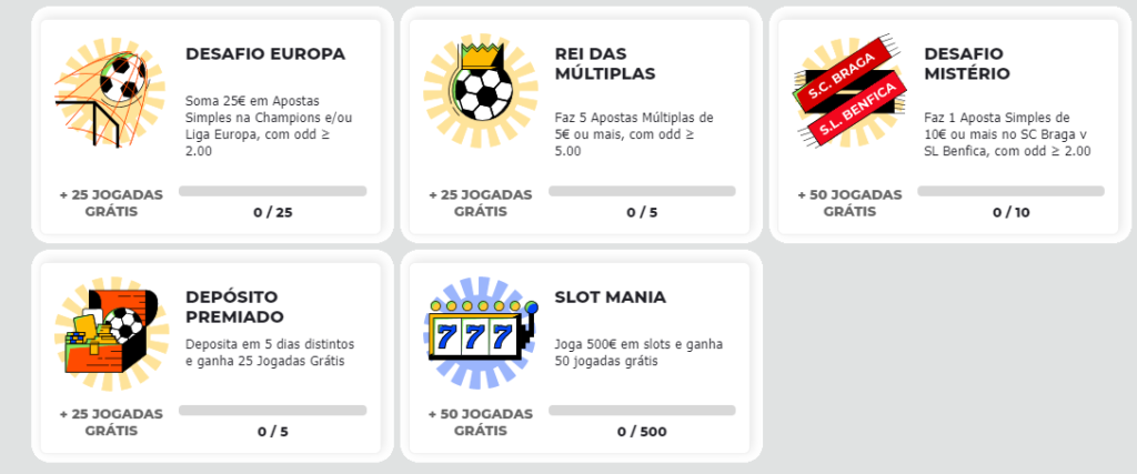 Bet.pt Desafios Semanais - Apostas Desportivas