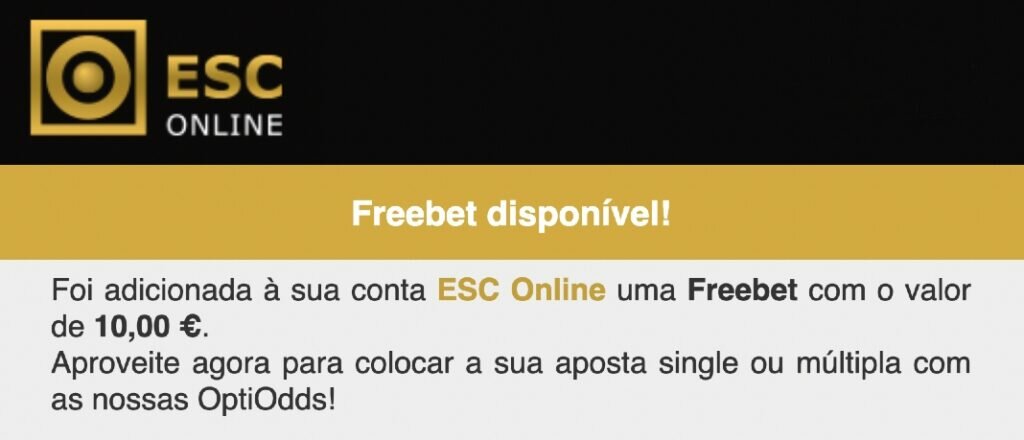 freebet na esc online